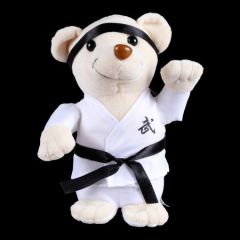 PLUSH WHITE BEAR WITH WHITE UNIFORM