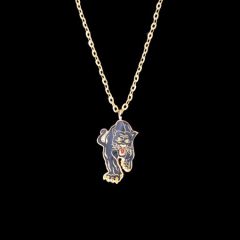 GOLD BLACK TIGER NECKLACE