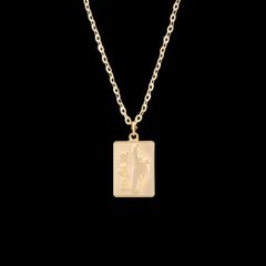 GOLD KICKING TKD NECKLACE