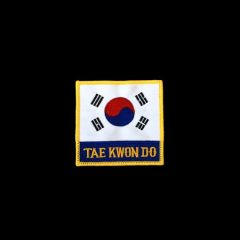 THE NATIONAL FLAG OF KOREA & TAEKWONDO PATCH