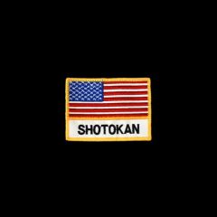 FLAG OF USA & SHOTOKAN PATCH